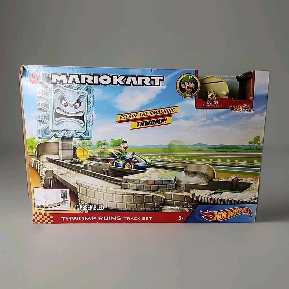 Mario Kart Thwomp Ruins Track Set No Vehicle EUC Track is Complete Original Box